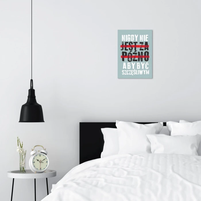 Poster metal nie jest za późno gift