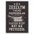 Poster metal Posprzątałam gift