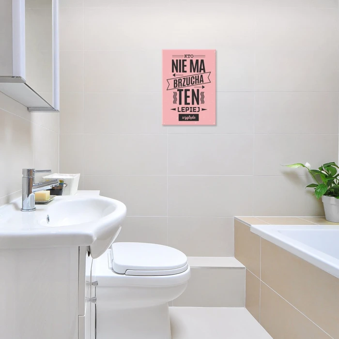Poster metal kto nie ma brzucha gift
