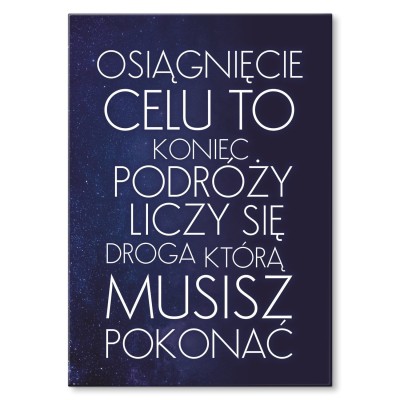 Poster metal osiągnięcie celu gift