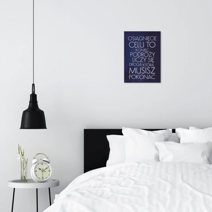Plakat metalowy osiągnięcie celu Prezent