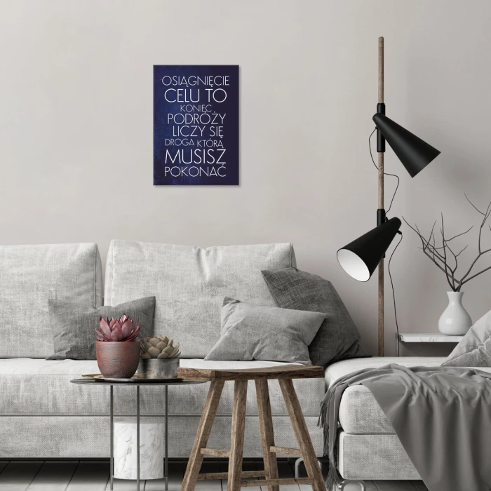 Plakat metalowy osiągnięcie celu Prezent