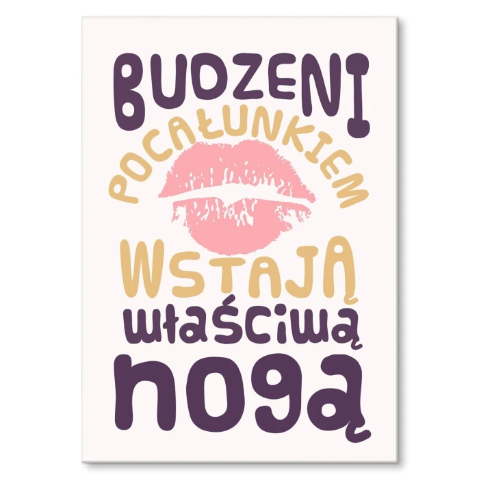 Plakat metalowy budzeni pocałunkiem Prezent