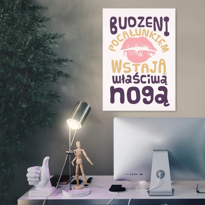 Plakat metalowy budzeni pocałunkiem Prezent