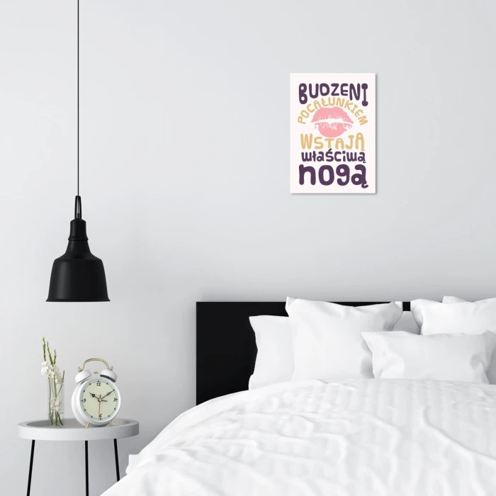 Plakat metalowy budzeni pocałunkiem Prezent