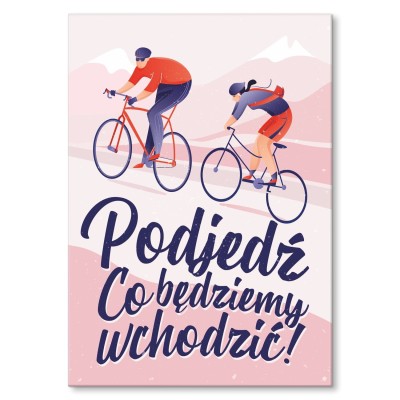 Poster metal Podjedź gift