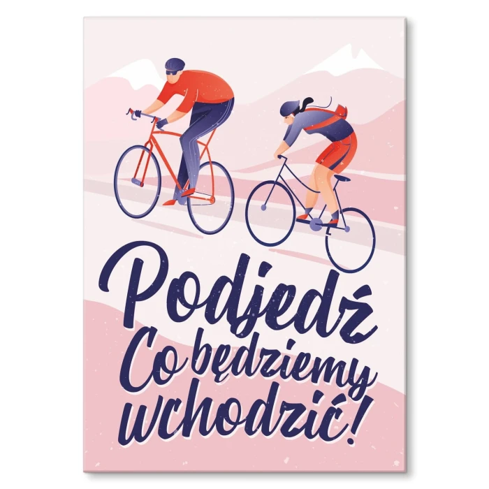 Poster metal Podjedź gift