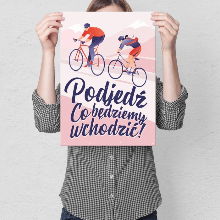 Poster metal Podjedź gift