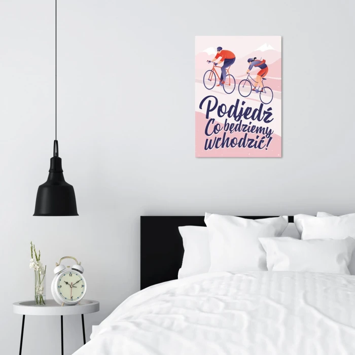 Poster metal Podjedź gift