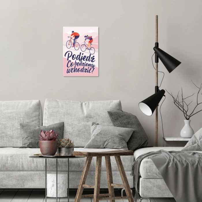 Poster metal Podjedź gift