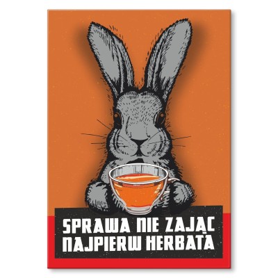 Poster metal Sprawa nie zając gift