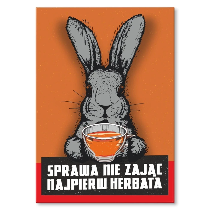 Poster metal Sprawa nie zając gift