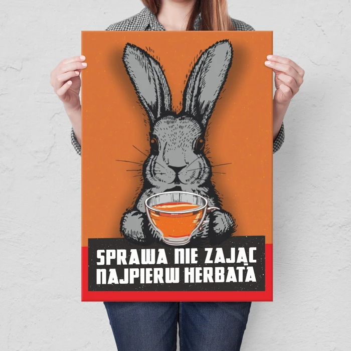 Plakat metalowy Sprawa nie zając Prezent