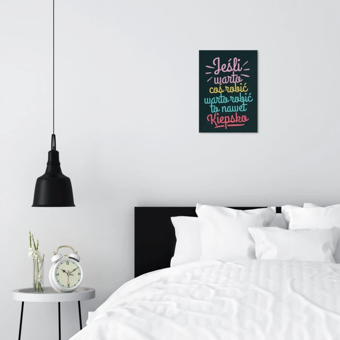 Plakat metalowy Jeśli warto Prezent