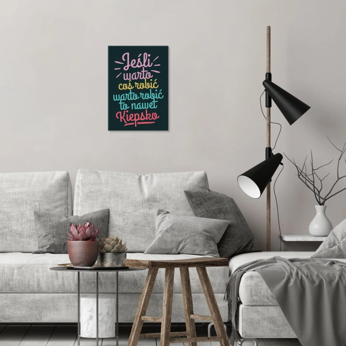 Poster metal Jeśli warto gift