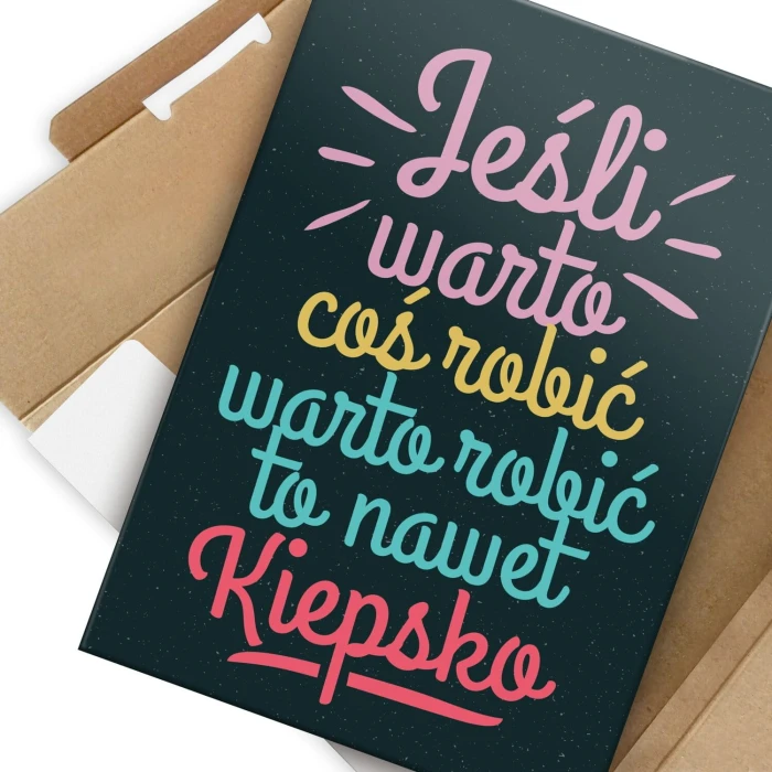 Poster metal Jeśli warto gift