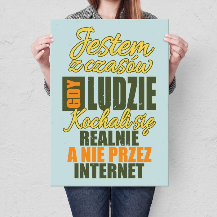 Poster metal Jestem z czasów gift