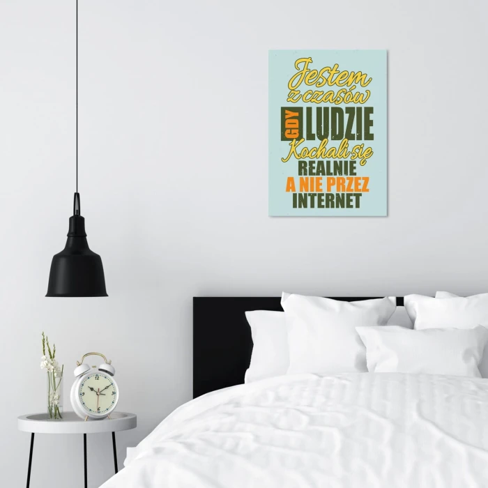 Poster metal Jestem z czasów gift