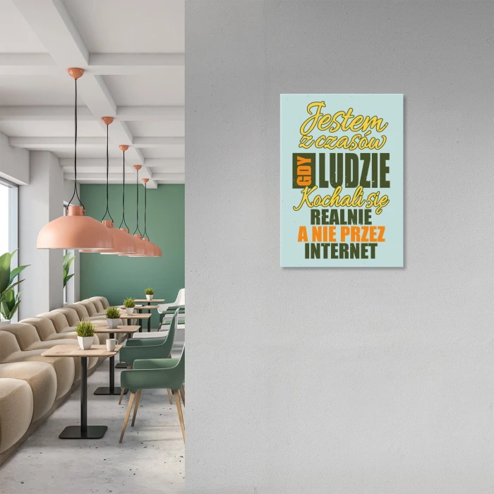Poster metal Jestem z czasów gift