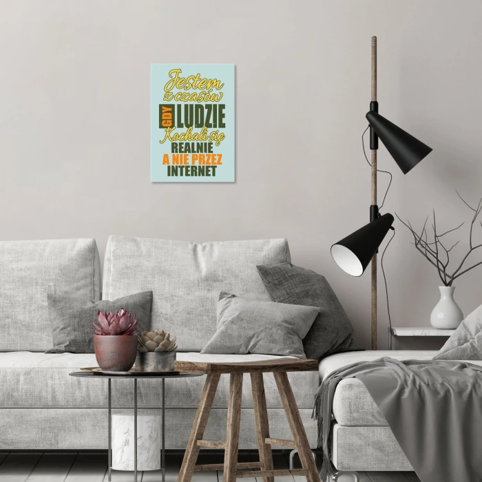 Poster metal Jestem z czasów gift