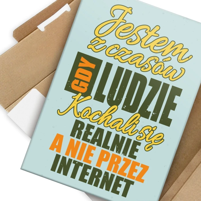 Poster metal Jestem z czasów gift