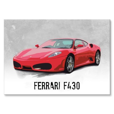 Plakat metalowy ferrari f430 Prezent