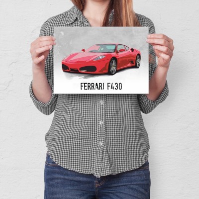Plakat metalowy ferrari f430 Prezent