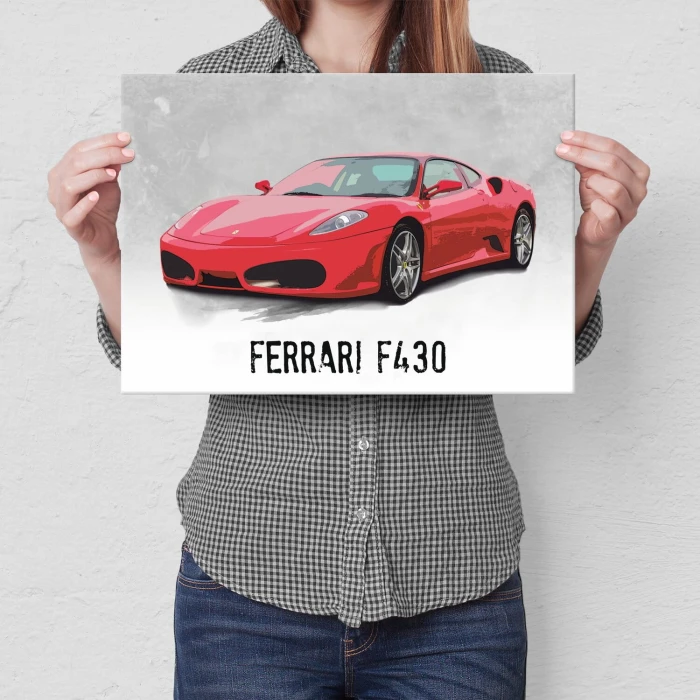 Poster metal ferrari f430 gift