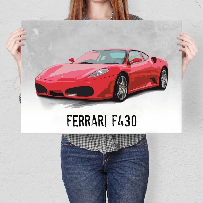 Poster metal ferrari f430 gift