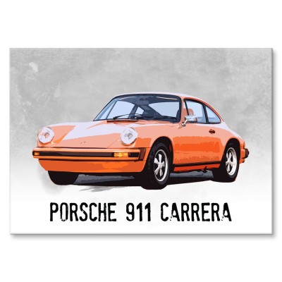 Plakat metalowy porsche 911 carrera Prezent