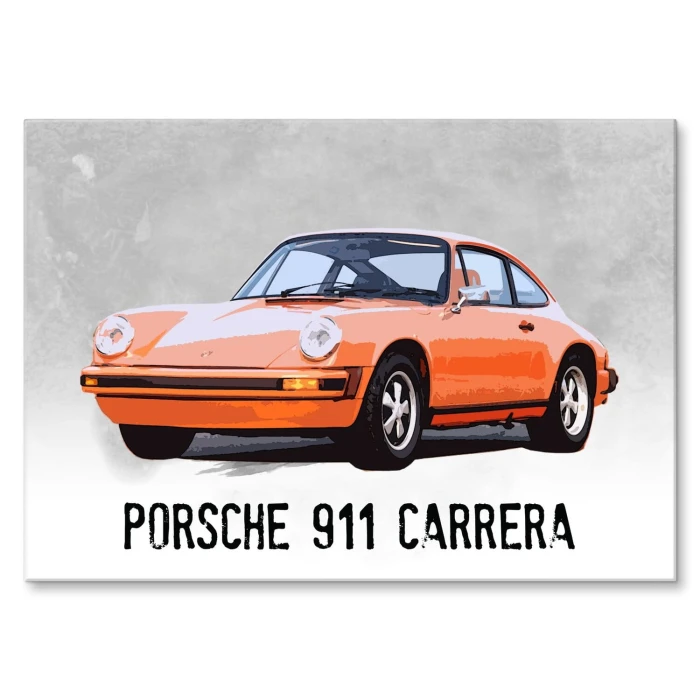 Plakat metalowy porsche 911 carrera Prezent