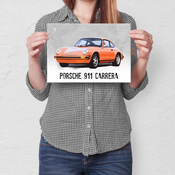 Poster metal porsche 911 carrera gift