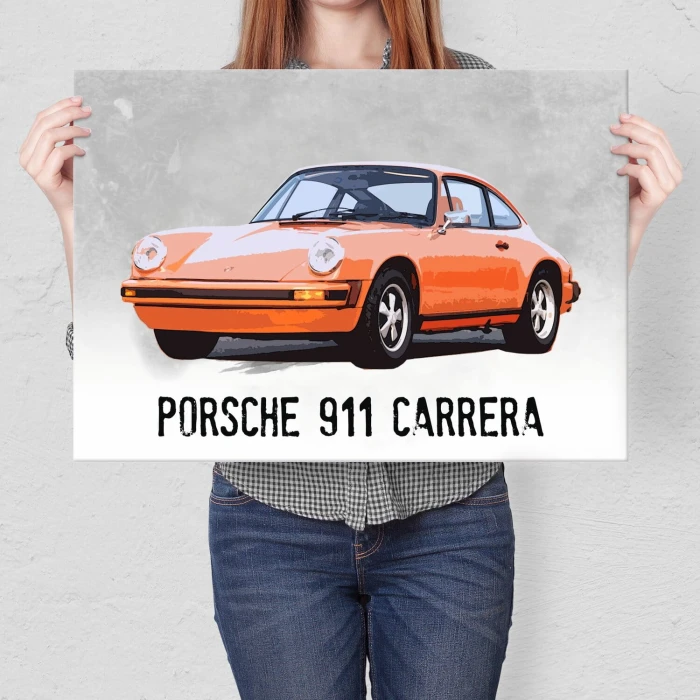 Plakat metalowy porsche 911 carrera Prezent