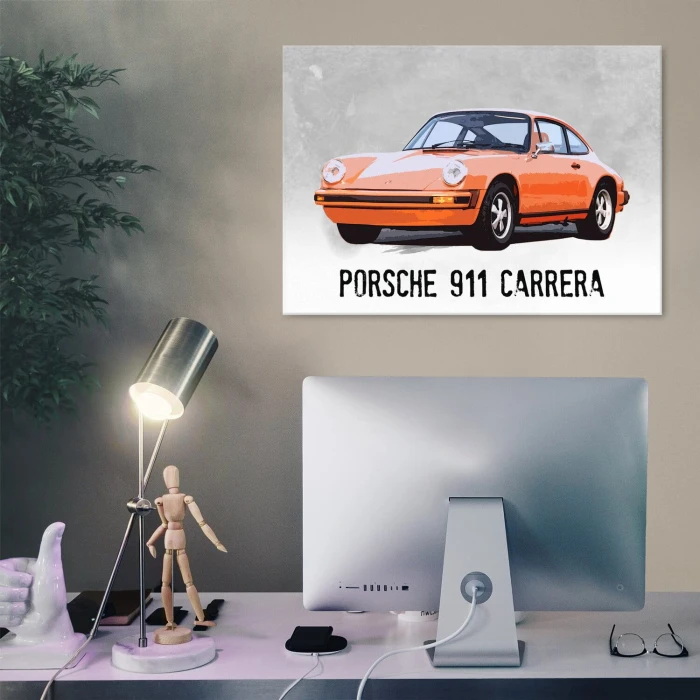 Plakat metalowy porsche 911 carrera Prezent