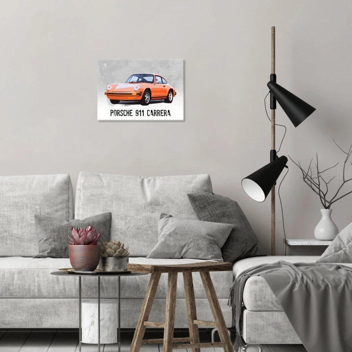 Plakat metalowy porsche 911 carrera Prezent