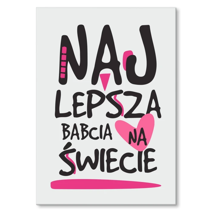 Poster metal najlepsza babcia gift