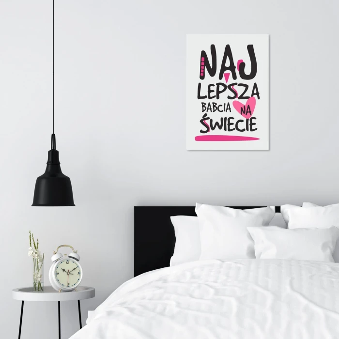 Poster metal najlepsza babcia gift