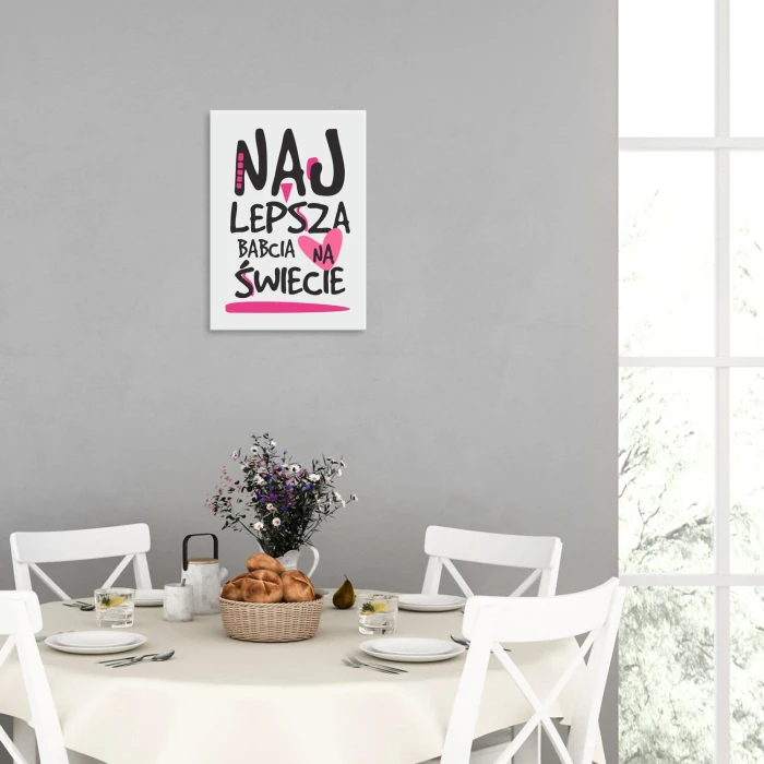 Poster metal najlepsza babcia gift