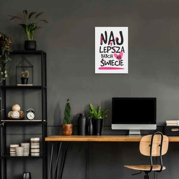 Poster metal najlepsza babcia gift