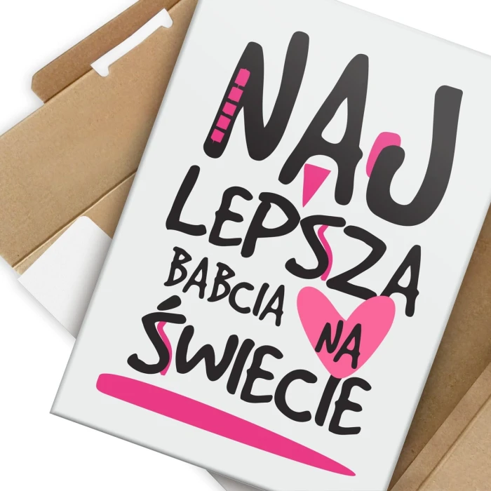 Poster metal najlepsza babcia gift