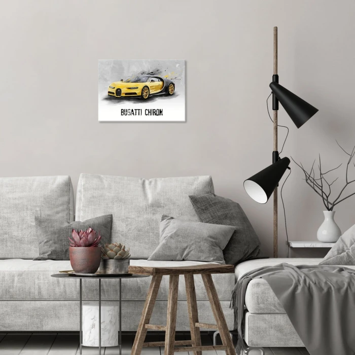 Poster metal Bugatti Chiron Supercar gift