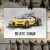 Poster metal Bugatti Chiron Supercar gift