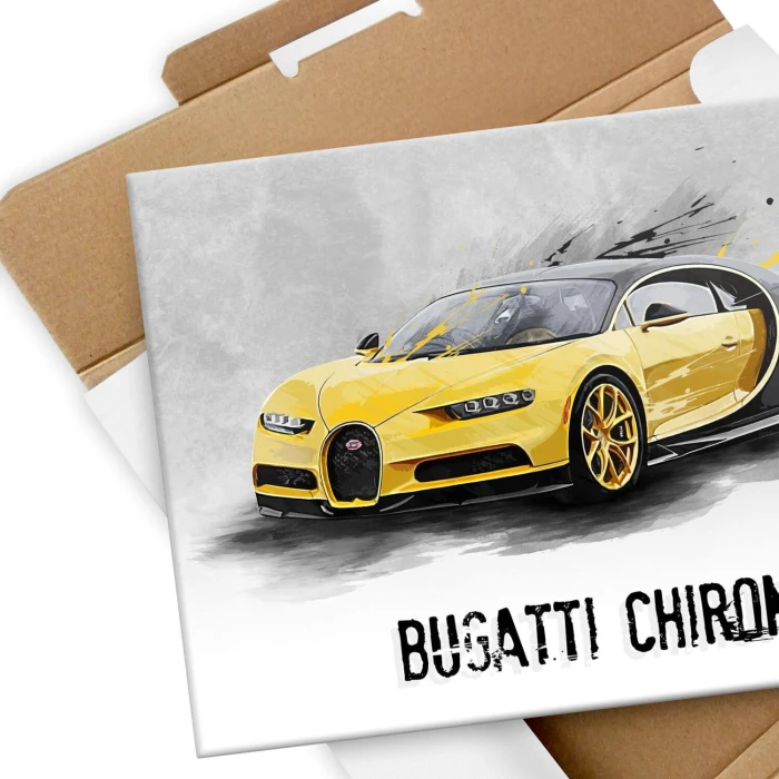 Poster metal Bugatti Chiron Supercar gift