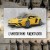 Poster metal Lamborghini Aventador gift
