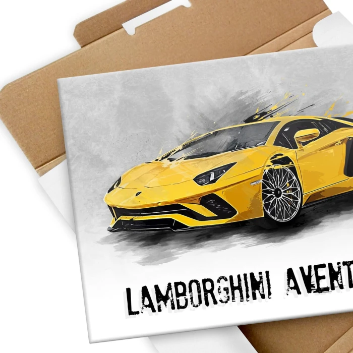 Poster metal Lamborghini Aventador gift