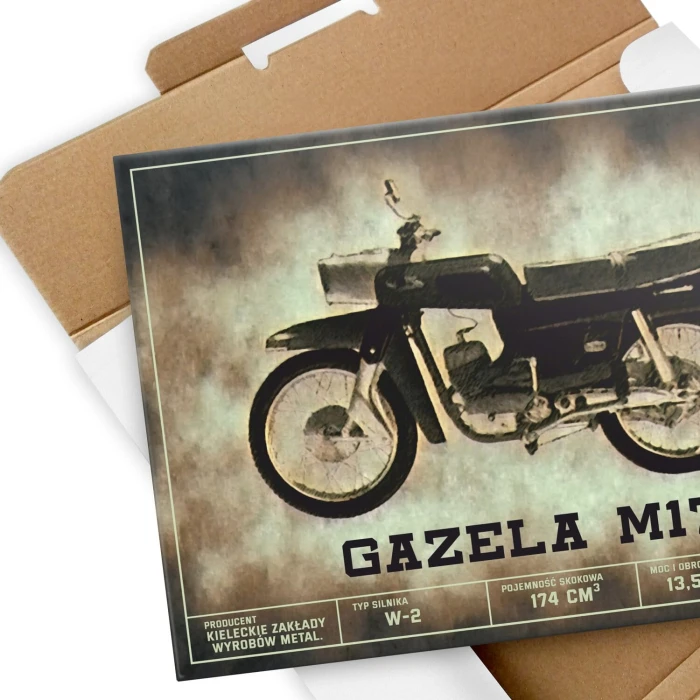 Poster metal Gazela M17 klasyk gift