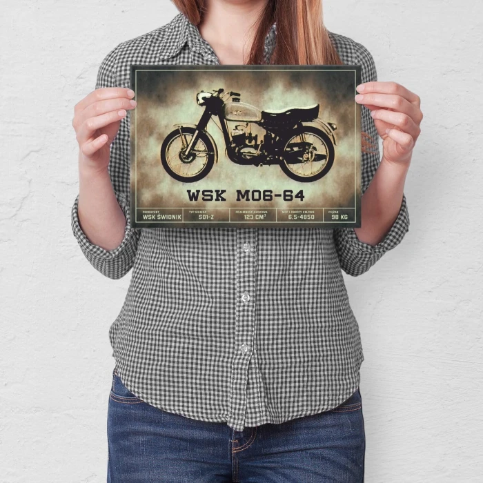 Poster metal WSK M06-64 klasyk gift