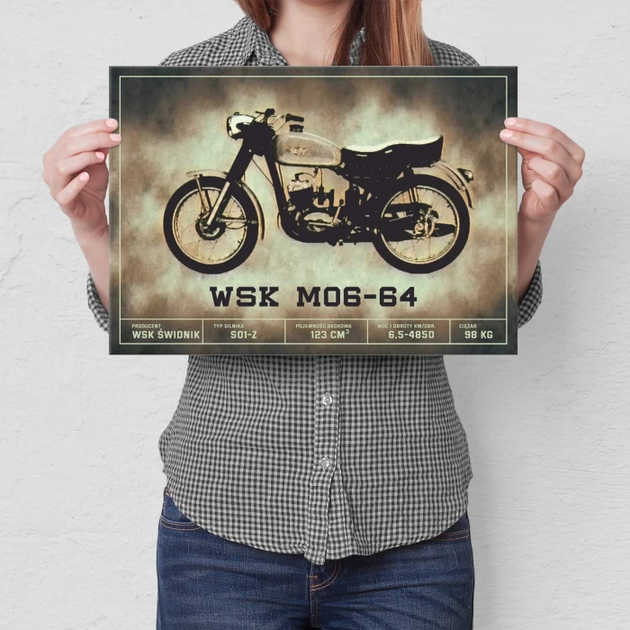 Poster metal WSK M06-64 klasyk gift