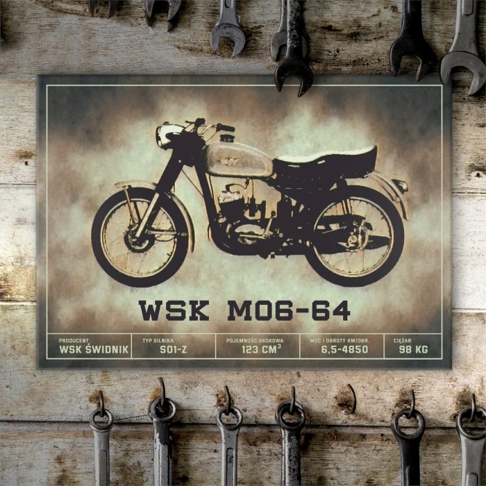 Poster metal WSK M06-64 klasyk gift