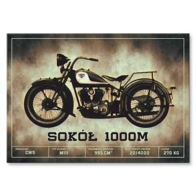 Plakat metalowy Sokół 1000 klasyk Prezent